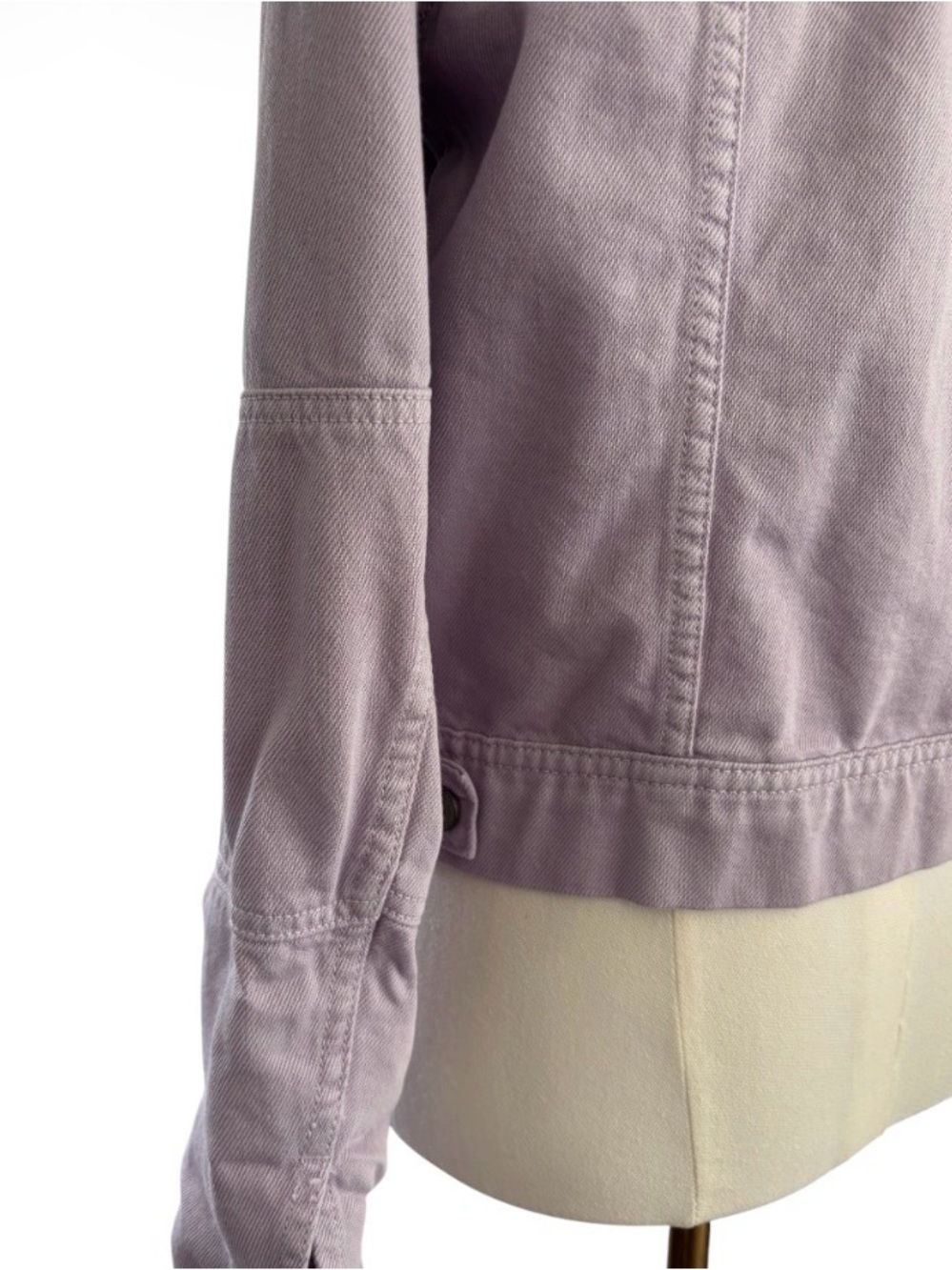 Free People Rumors Lavender Button-Up Denim Jacket Small SKU 26 - Picture 4 of 13